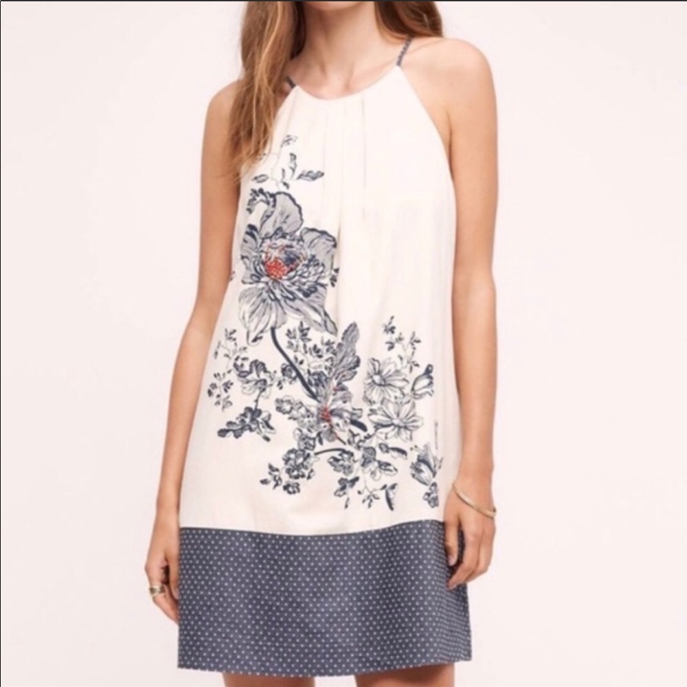 Anthropologie Beaded Swing Dress